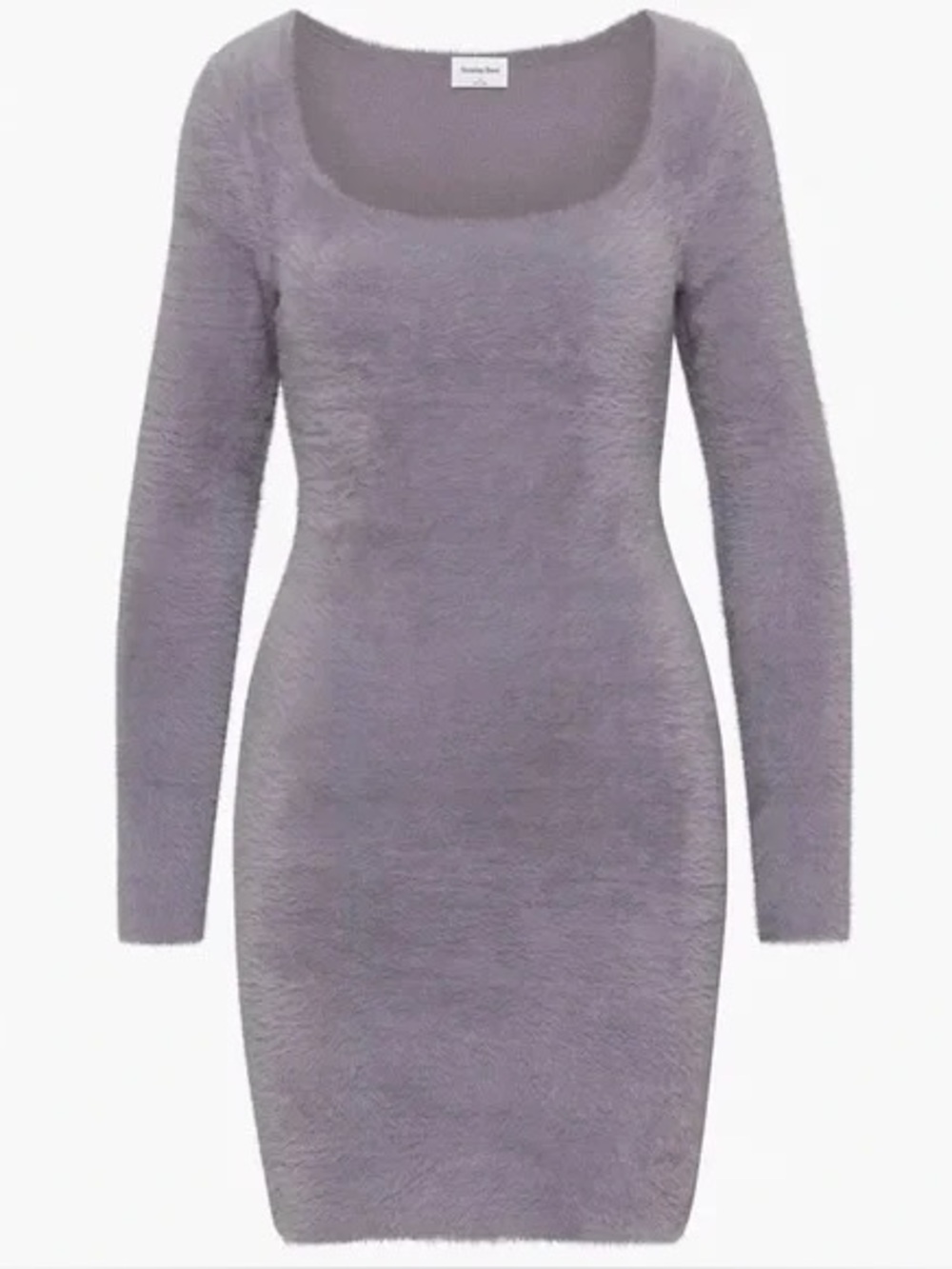 Sunday Best Montgomery Fuzzy Knit Mini Dress Rock Grey Medium‎ NWT - Picture 2 of 9